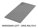 Receveur de douche, sur mesure : Largeur 100 à 300 cm x l. 70 à 150 cm. Bac à douche en résine Akrytan® anti glissant, finition misse, 10 couleurs, Livraison offerte et rapide